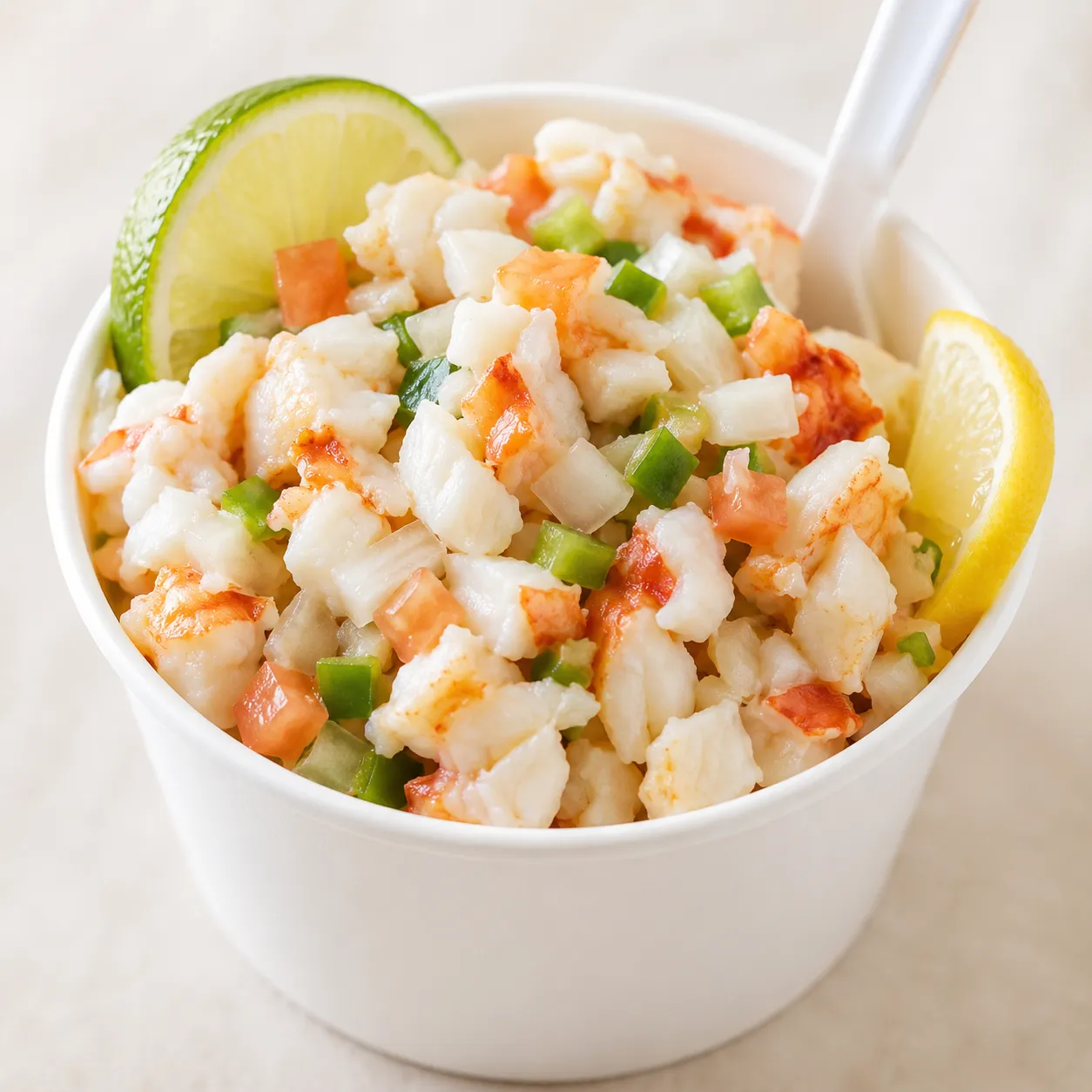 Bahamian lobster salad with lime and sour orange